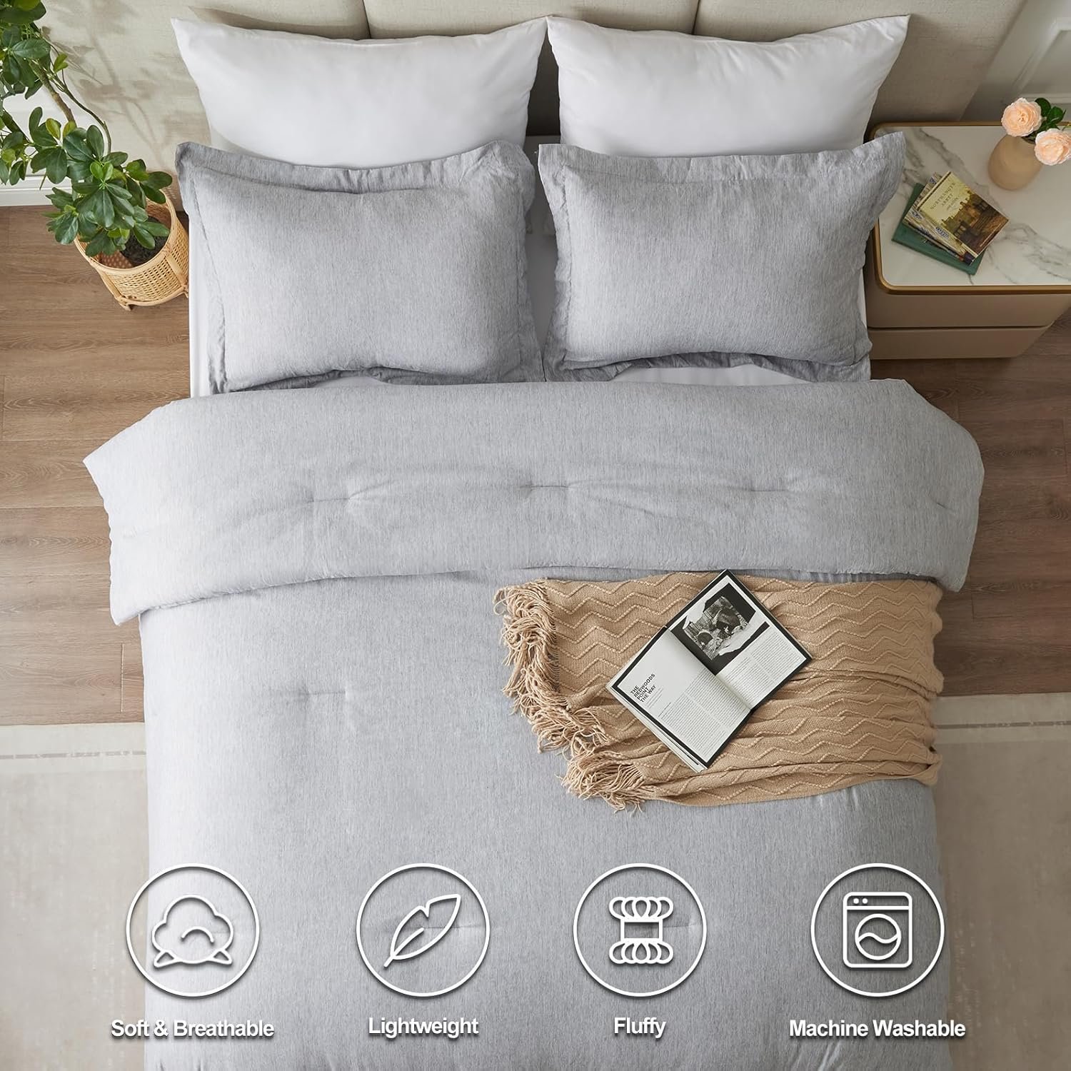 Down-Alternative Comforter Set - Queen (Tailored Stitching) Detail 1